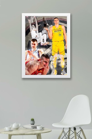 Nikola Jokic All Star Mvp Çerçeveli Tablo - Basketbol Nba Posteri Tablo