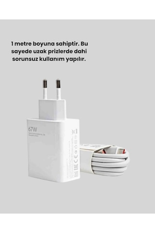67 Watt Turbo Charge Başlık Vivo Y20 Y35 Y55 Uyumlu Standart