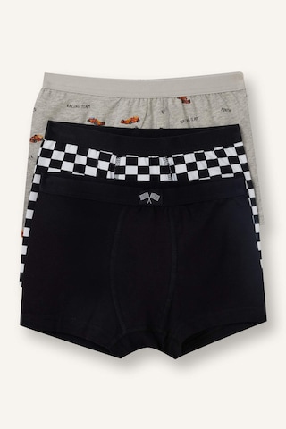 Defacto Araç Baskılı Penye 3lü Boxer Erkek Çocuk H1601a826smbk81 Siyah-bk81