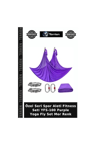 Özel Seri Spor Aleti Fitness Seti Yfs-100 Purple Yoga Fly Set Mor Renk