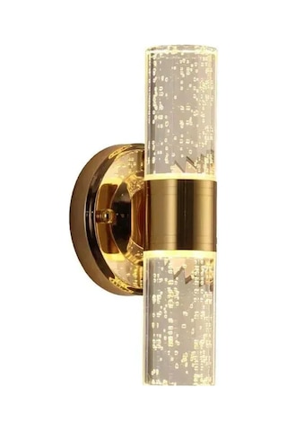 Geeroyoo Kristal Duvar Lambası - 8w Led Renk Sıcaklığı Ayarlı, 220v, Oturma Odası Yatak Odası Dekoratif Aydınlatma Beyaz