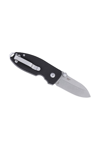 Crkt Squid Xm Button Lock G10 Black Kamp Çakı Siyah