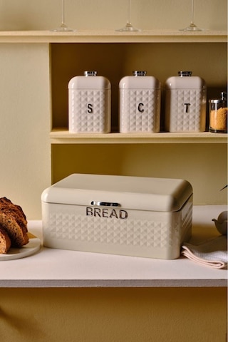 Karaca Elmas Ekmek Kutusu Saklama Kabı Hediyeli Xl