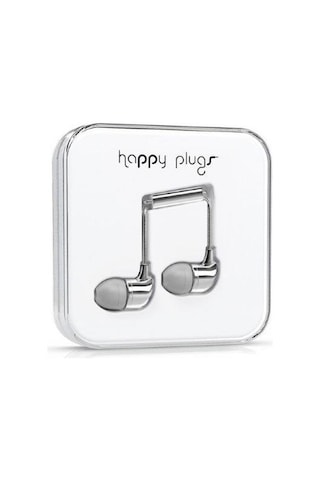 Happy Plugs Kulaklık - 7736 Gümüş Parlak