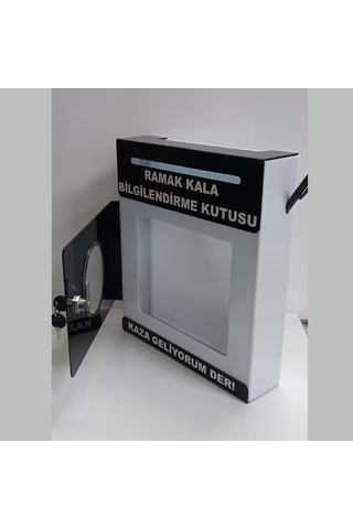 Siyah Pleksi A-4 Ramak Kala Kutusu
