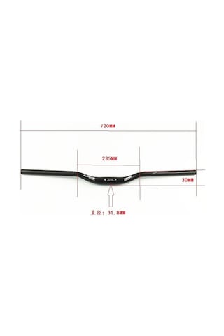 Mtb Gidon Boğazı Alüminyum Oversize Siyah Kırmızı