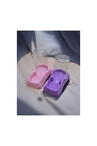 Hazneli Ve Mama Kabı 1.75 Litre Pembe - 658263222