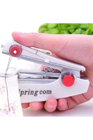 Spring Come Mini Kolay Seyehat Ve Ev Tipi El Dikiş Dikme Makinası Çok Renkli