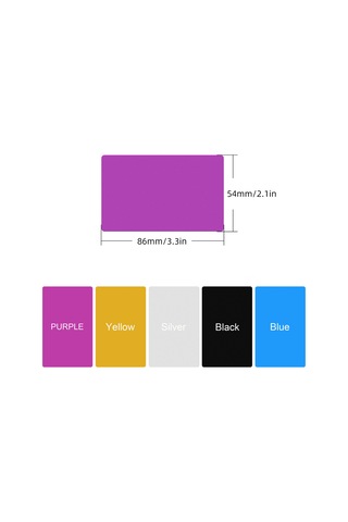 Two Trees İsim Plakası Alüminyum Kart Çok Renkli Kartvizitler 100 Adet