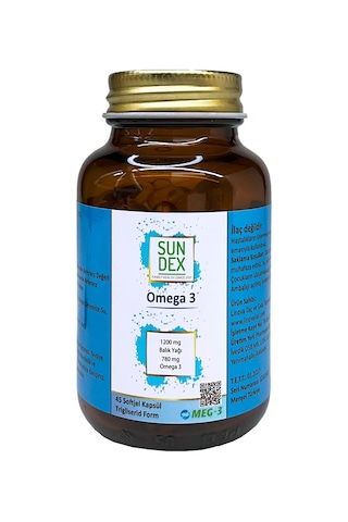 Sundex Omega 3 1200 MG 45 Softjel Kapsül