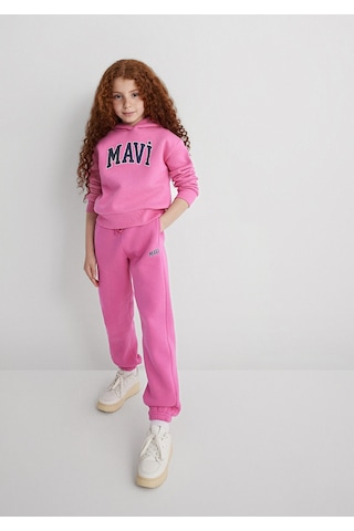Mavi - Mavi Logo Baskılı Pembe Sweatshirt 7610035-70982 Pembe