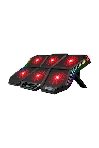 Coolcold Led K40 6 Fanlı 17 İnç Rgb Laptop Notebook Soğutucu Stand