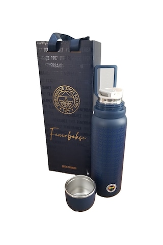 Akıllıelma-tmn 587189 Fenerbahçe Çelik Termos Bardaklı Kapak Lacivert 650 Ml Lacivert