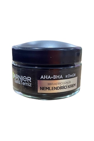Garnier Aha+Bha Kömür İçerikli Matlaştırıcı ve Günlük Nemlendirici Bakım Kremi 50 ML