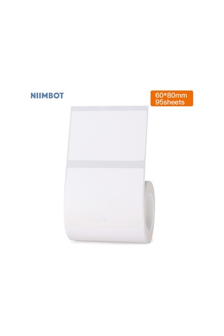 Moveevo Beyaz Isı Hassas Etiket Kağıdı 60x80x95 - Dayanıklı, Suya/yağa Dayanıklı, Mürekkepsiz Yazdırma, Otomatik Yapışkan - Ev/ofis/market Kullanıma Uygun 1 Rulo