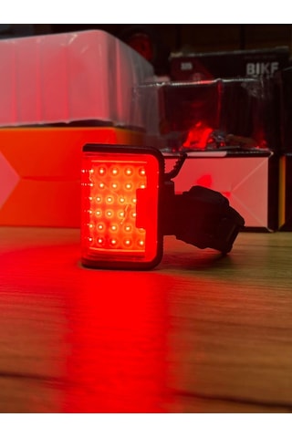 Forte Gt 6042 Bisiklet 4 X Aaa Pil Ön Far Usb Şarjlı Metal Gövde Kırmızı