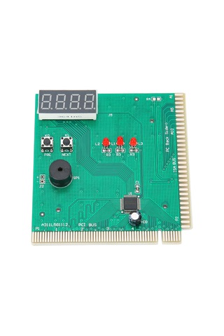 Shineyee Bilgisayar Anakart Arıza Tespit Kartı - 4 Haneli Sayı Gösterimi, Sesli Uyarı, Pcı Uyumlu, İngilizce Kılavuz