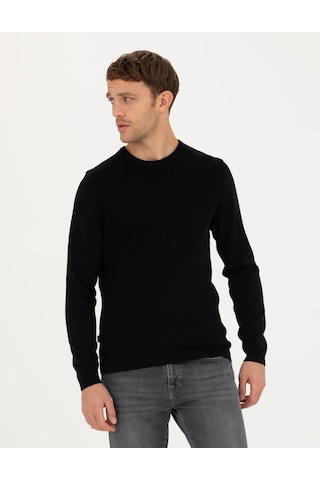 Pierre Cardin Erkek Siyah Triko Kazak 50281823-vr046 Siyah