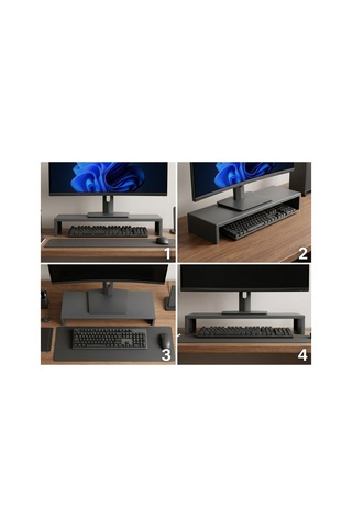 Monitör Standı & Monitör Yükseltici Organizer