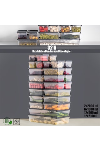 Porsima 2014 32'li Buzluk Buzdolabı Düzenleyici Saklama Kabı Antr