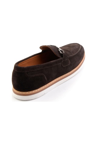Kahve Hakiki Deri Erkek Loafer Ayakkabı E01597002102