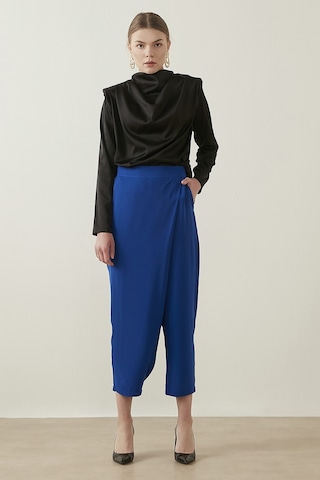 Mizalle Anvelop Saks Pantolon Saks Mavisi