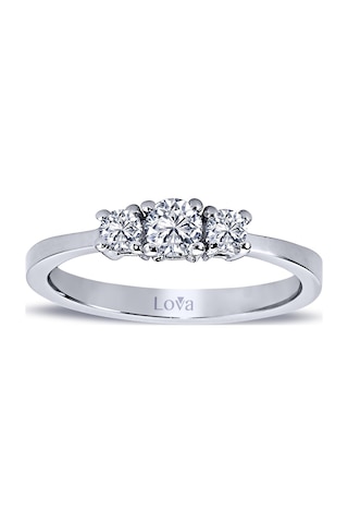Lova 0,35 Karat Pırlanta Tria Yüzük - 1030131