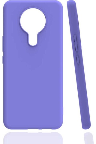 Tecno Spark 6 Kılıf Zore Biye Silikon Lila