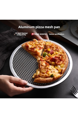 Youtek 13 İnç 33cm Kalın Alüminyum Pizza Tepsisi - Ticari Kullanıma Uygun, Anti Yapışkan, Isı Dağıtımı İyi, Fırın Araçları Diğer