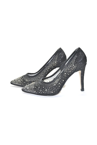 Beety By51.9247 Siyah İnce Topuk Stiletto Kadın Abiye Ayakkabı