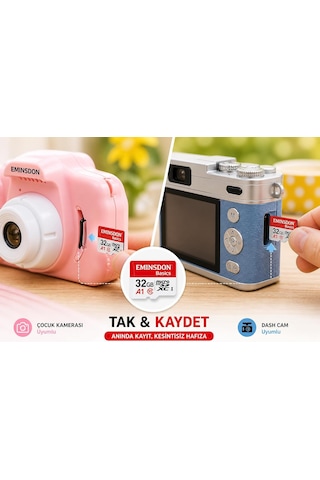 Lexroo 32gb Hafıza Kartı Mini Kamera Ev Araç Güvelik Kamerası Uyumlu Telefon Micro Sd Class10