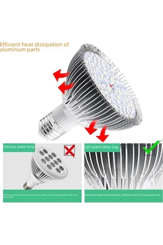 Besthome1 E27 100w 150 Led Tam Spektrumlu Fiyasko Bitki Işığı Çiçek Sebze Büyüme Enerji Verimli Diğer