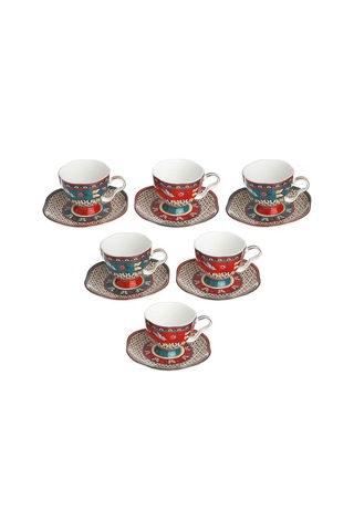Lucky Art Liora Bone 6 Lı Kahve Fıncanı Setı Çok Renkli