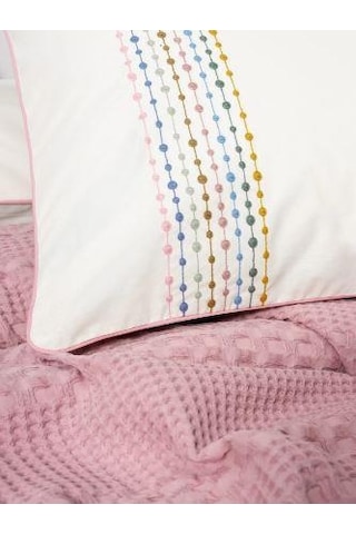 Tek Kişilik Pike Takımı Aura Pebble Pembe Pembe