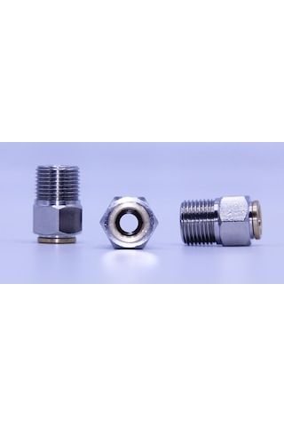 3/8" - 3/8" Erkek Npt Konnektör