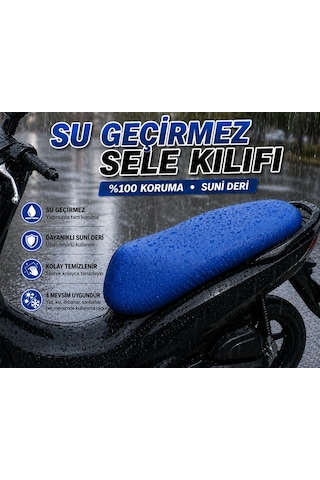 Tvs Ntorq 125 1 Motosiklet Sele Kılıfı Su Geçirmez Sele Koruma Mavi