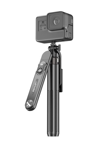 Lenyes Lph103 Çok Fonksiyonlu Sabitleyici Ayrılabilir Bluetooth Kumandalı Tripod Selfie Çubuğu Siyah