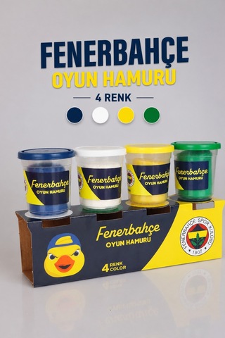 X Dekomus Fenerbahçe Lisanslı 4'lü Oyun Hamuru "dekomus Cep Defteri Hediyeli" Altın