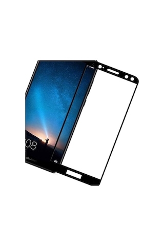 Huawei Mate 10 Lite Siyah 5D Tam Kaplayan Ekran Koruyucu Cam