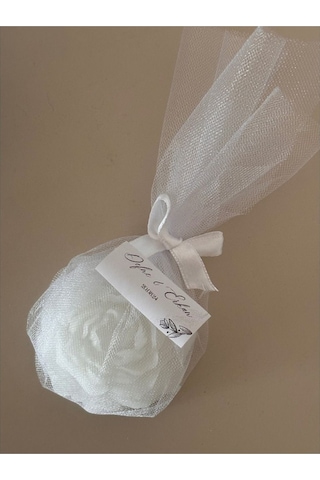 Bernami Mumluk Şamdanpinterest Söz, Nişan, Kına, Düğün, Mevlüt, Sünnet, Nikah Hediyelik Tül İçerisinde Şakayık Mum -15 Adet Diğer