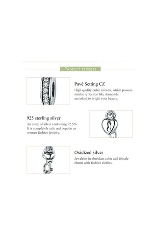 Fastbuy S925 Ayar Gümüş Kalp Kolye, Emniyet Zinciri, Çok Renkli Modeller Çok Renkli