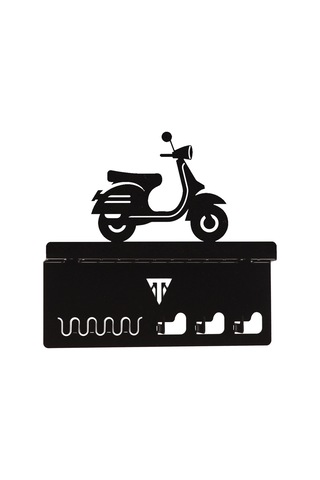 Torque-MX Metal Dekoratif Anahtar Askısı EA12 Siyah