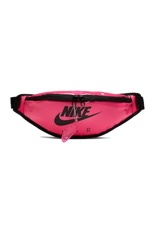 Nike Air Heritage Fanny Pack Zip Hip Waist Bag Bum Belt Thermo Plastic Key Ring Pembe