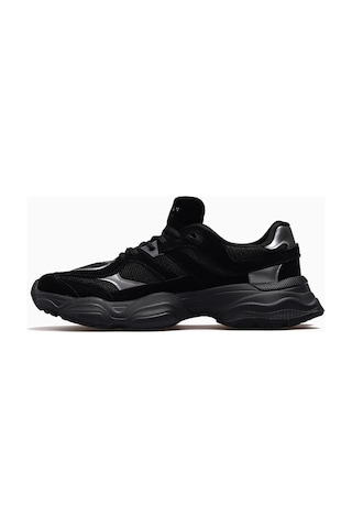 Lufian Mark Erkek Deri Sneaker Spor Ayakkabı 26y 112230240 M Siyah Siyah