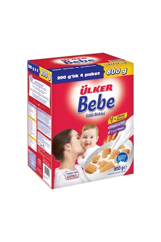 Ülker Bebe Sütlü Bisküvi 4 x 800 G