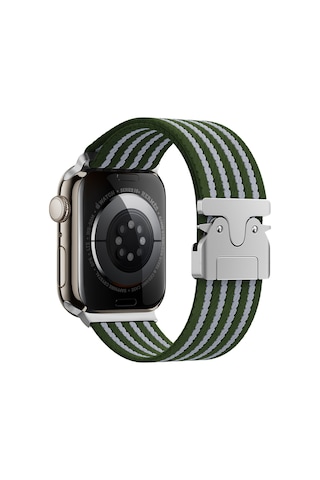 Watch 10 46mm Sbt Krd-133 Naylon Kumaş Hasır Örgülü Kordon - Gri
