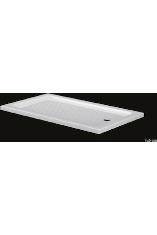 Alika - Dikdörtgen Flat Duş Teknesi H 5 80X120 Dikdörtgen Flat Duş Teknesi