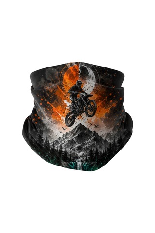 Bobrear Enduro Motor Desenli Çok Amaçlı Buff Bandana Boyunluk Maske -