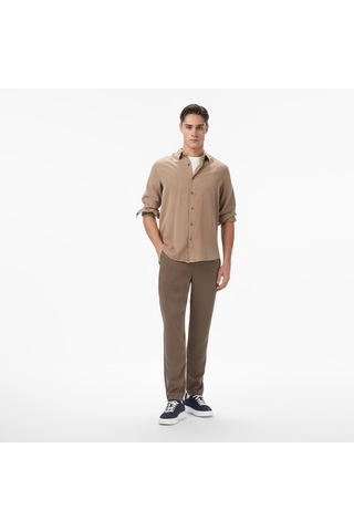 Nautica Erkek Bej Classic Fit Gömlek Düz W57536t Bej