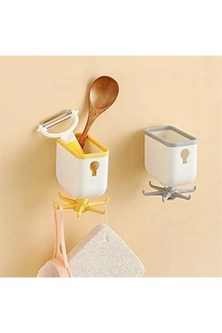 Zmc Bilişim Pratik Mutfak Askılığı Organizatör Ve Mutfak Düzenleyici Çok Amaçlı Askı Çok Renkli